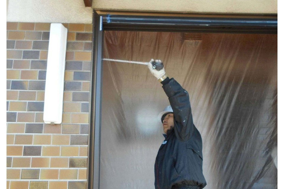 施工途中⑤：上部の高さもミリ単位で調整。の画像