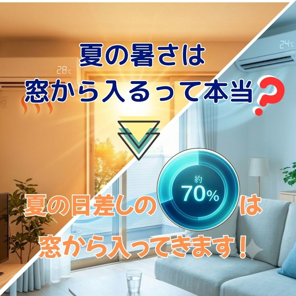 夏の暑さは窓から入るって本当？エアコンが効かない原因と今すぐできる暑さ対策☆の投稿画像01