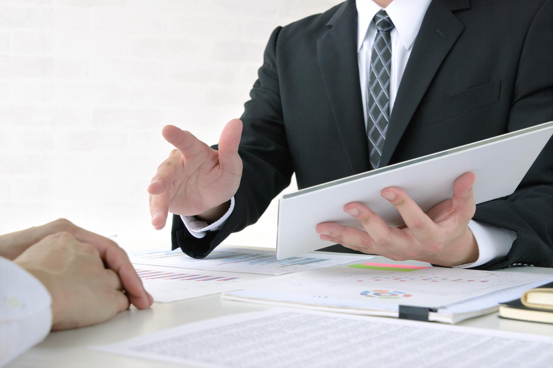 相談している画像